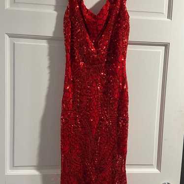 Red Prom /Evening/ Holiday Dress- Windsor - image 1