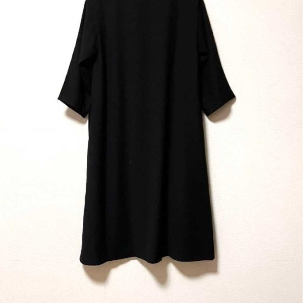 IWASA One Piece Black Formal Dress Loose Fit 3/4 … - image 11