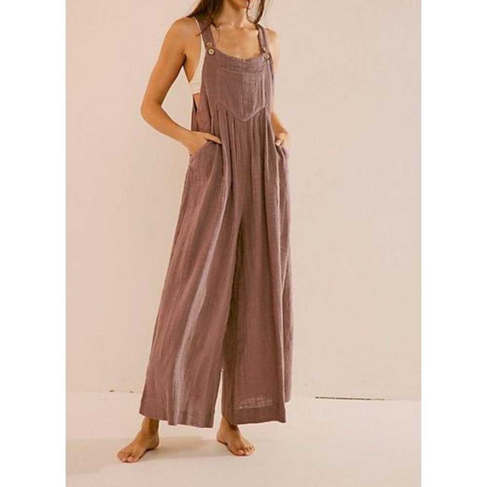 Free People Women's Wide Leg Sun-Drenched Overall… - image 3