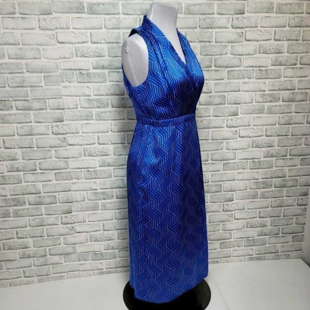 Equipment Size 10 Katherine Blue Silk Geo Pattern… - image 7