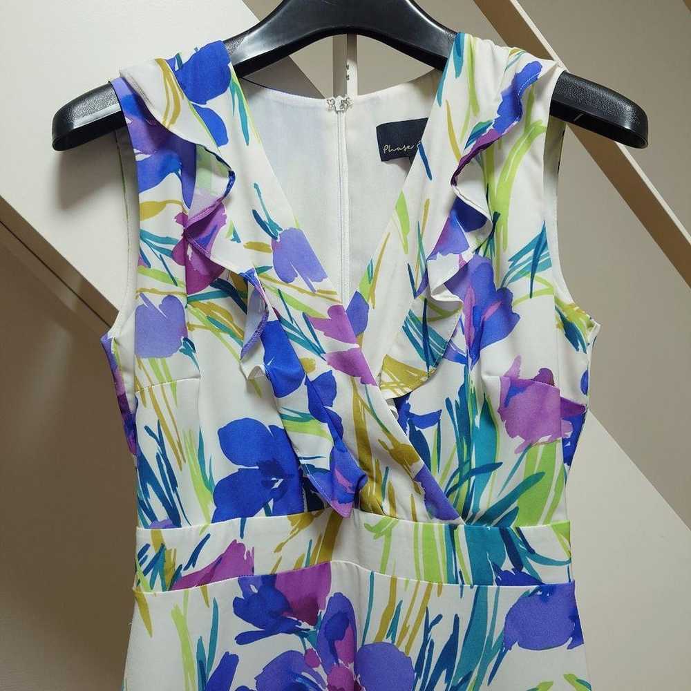 Phase Eight Floral Print Dress 8 - image 2