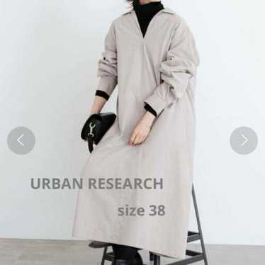 URBAN RESEARCH Beige Shirt Dress