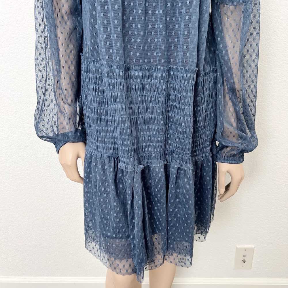 Anthropologie Maeve Size Large L Dusty Blue Embro… - image 10