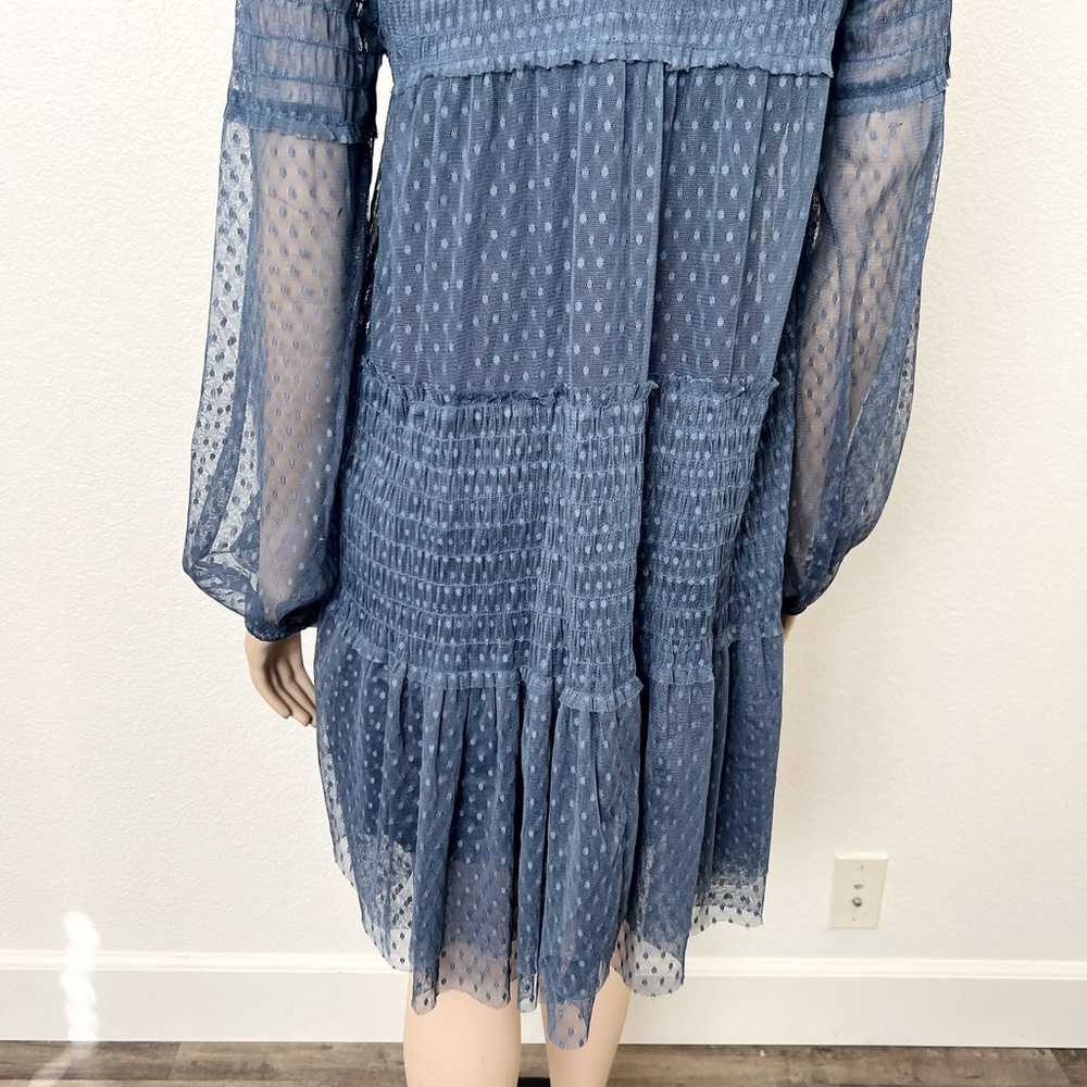 Anthropologie Maeve Size Large L Dusty Blue Embro… - image 5