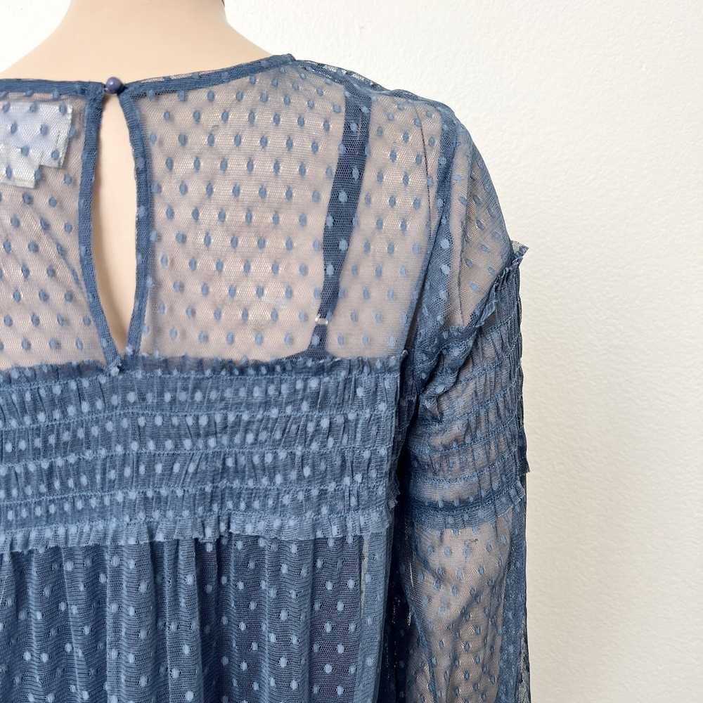 Anthropologie Maeve Size Large L Dusty Blue Embro… - image 7