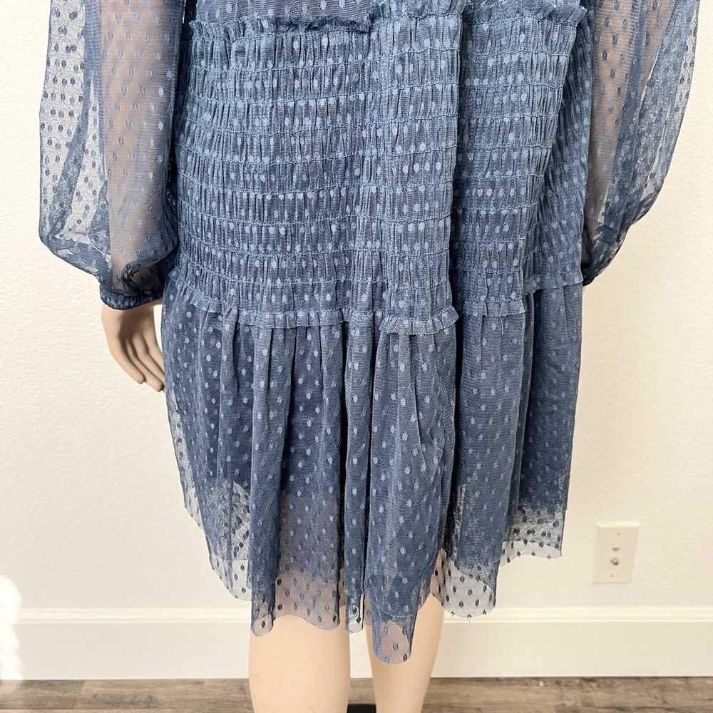 Anthropologie Maeve Size Large L Dusty Blue Embro… - image 9