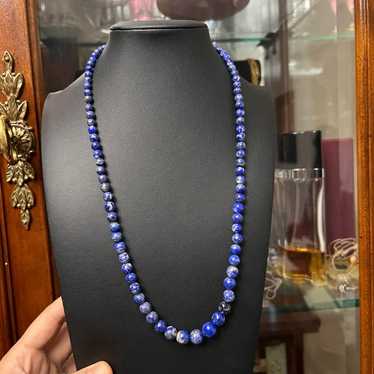 Vintage Graduated Lapis beads NECKLACE