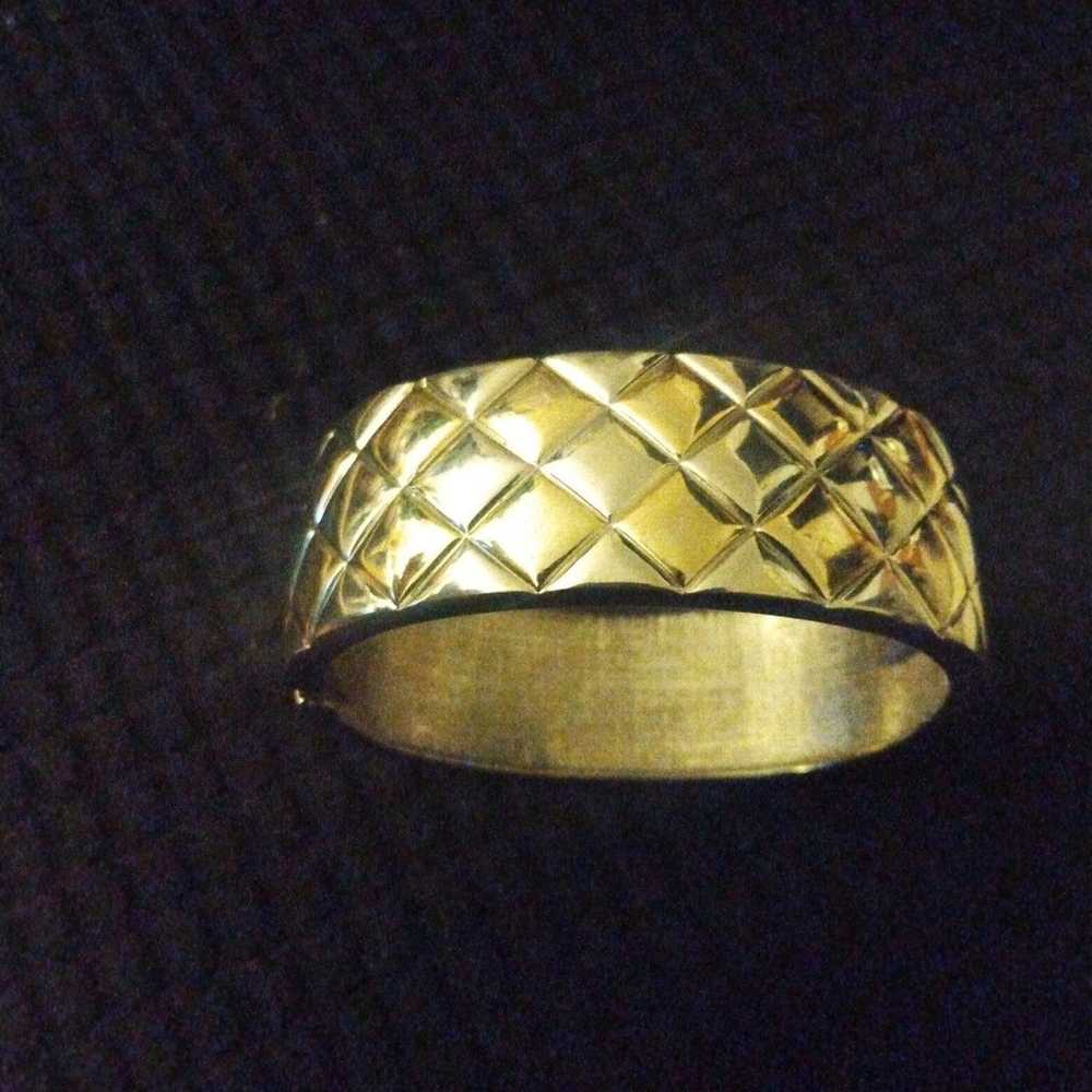 Vintage checked Bangle Bracelet - image 1