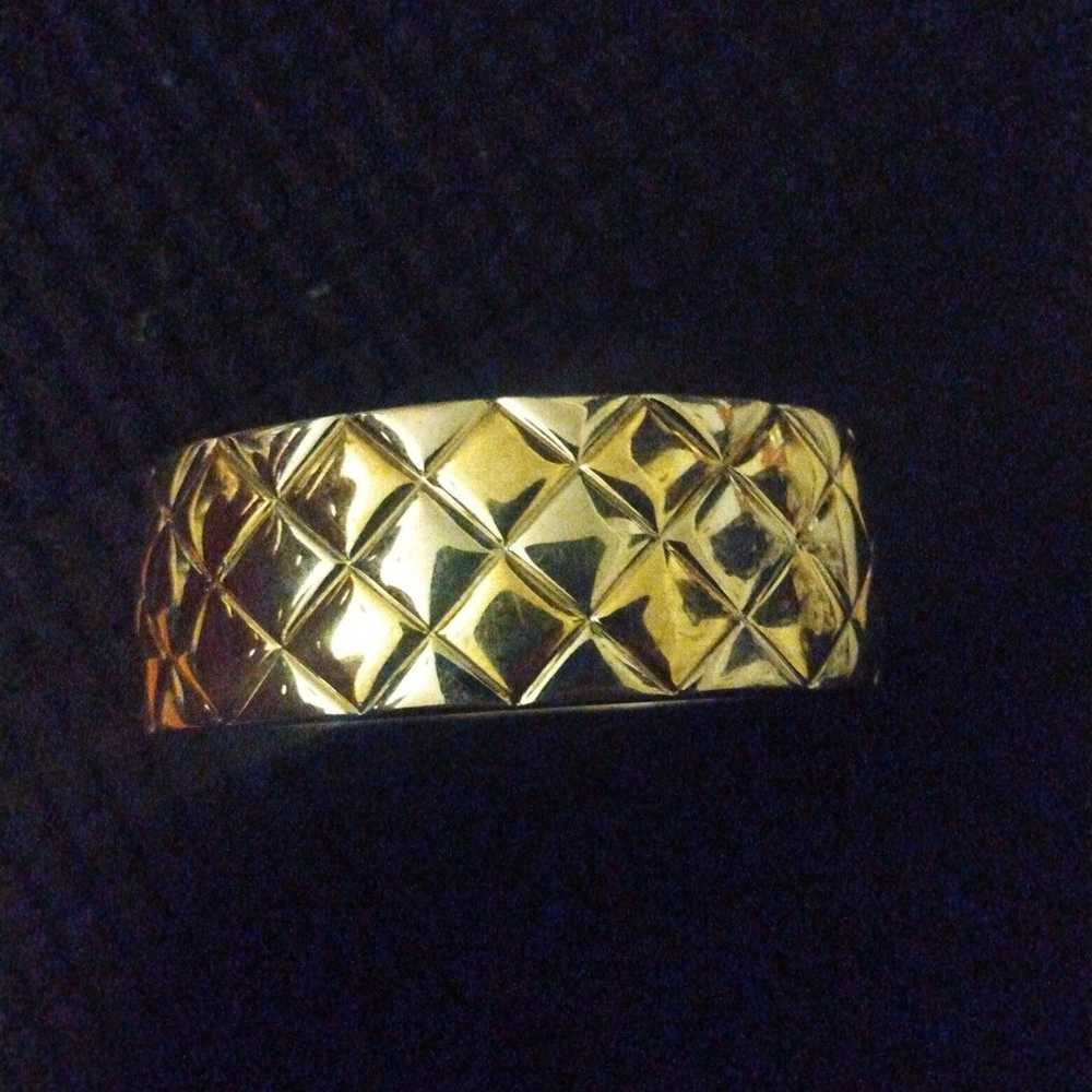 Vintage checked Bangle Bracelet - image 2