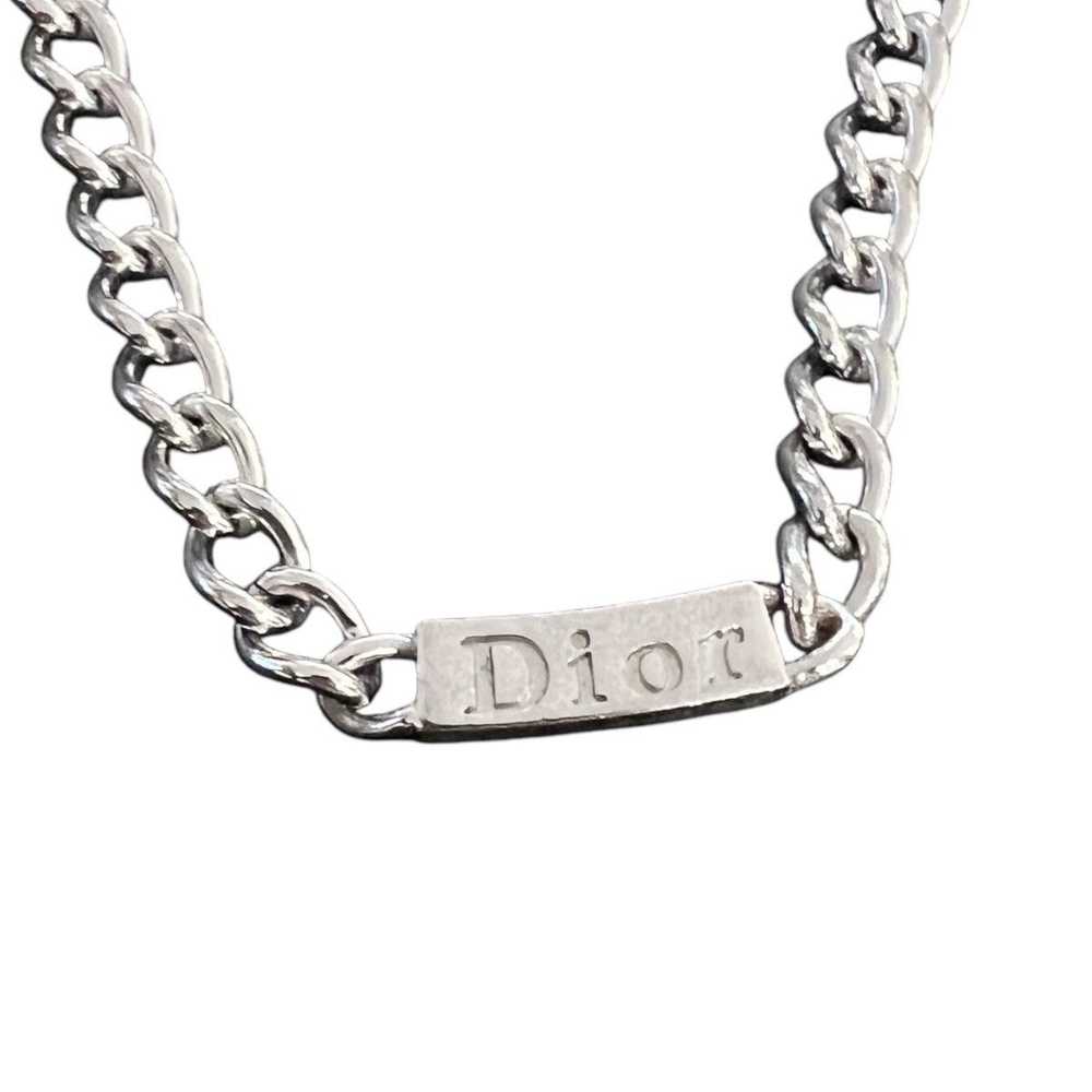 Dior Dior Logo Silver Necklace - image 2