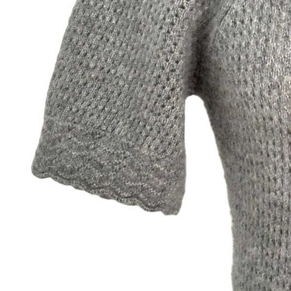 Kokun Gray Cowl Neck Knit Cashmere Mini Sweater D… - image 3