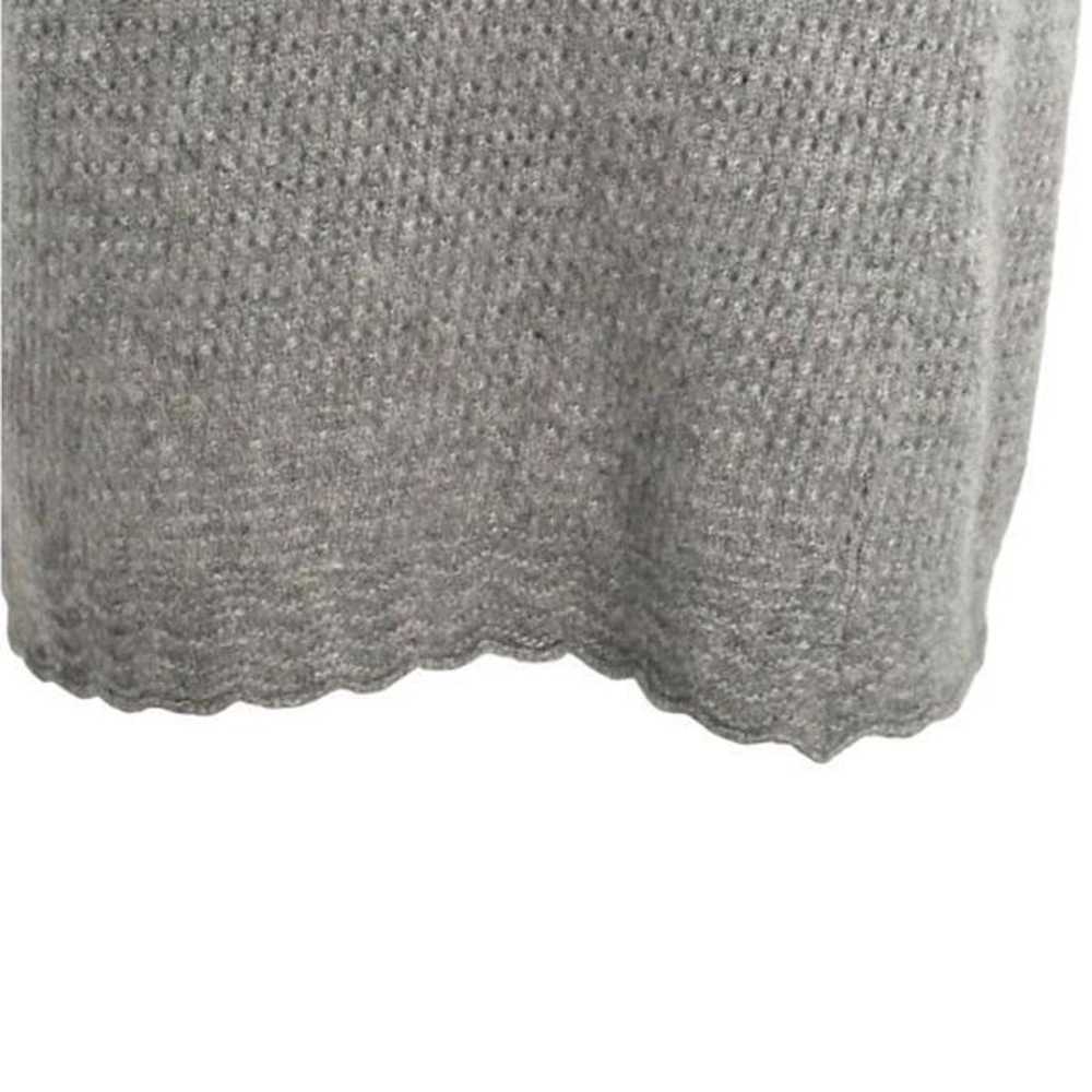 Kokun Gray Cowl Neck Knit Cashmere Mini Sweater D… - image 4