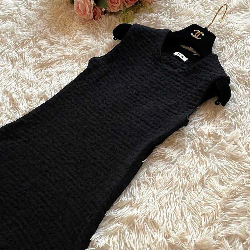 ISSA Thick Fabric Black Sleeveless Dress - image 11