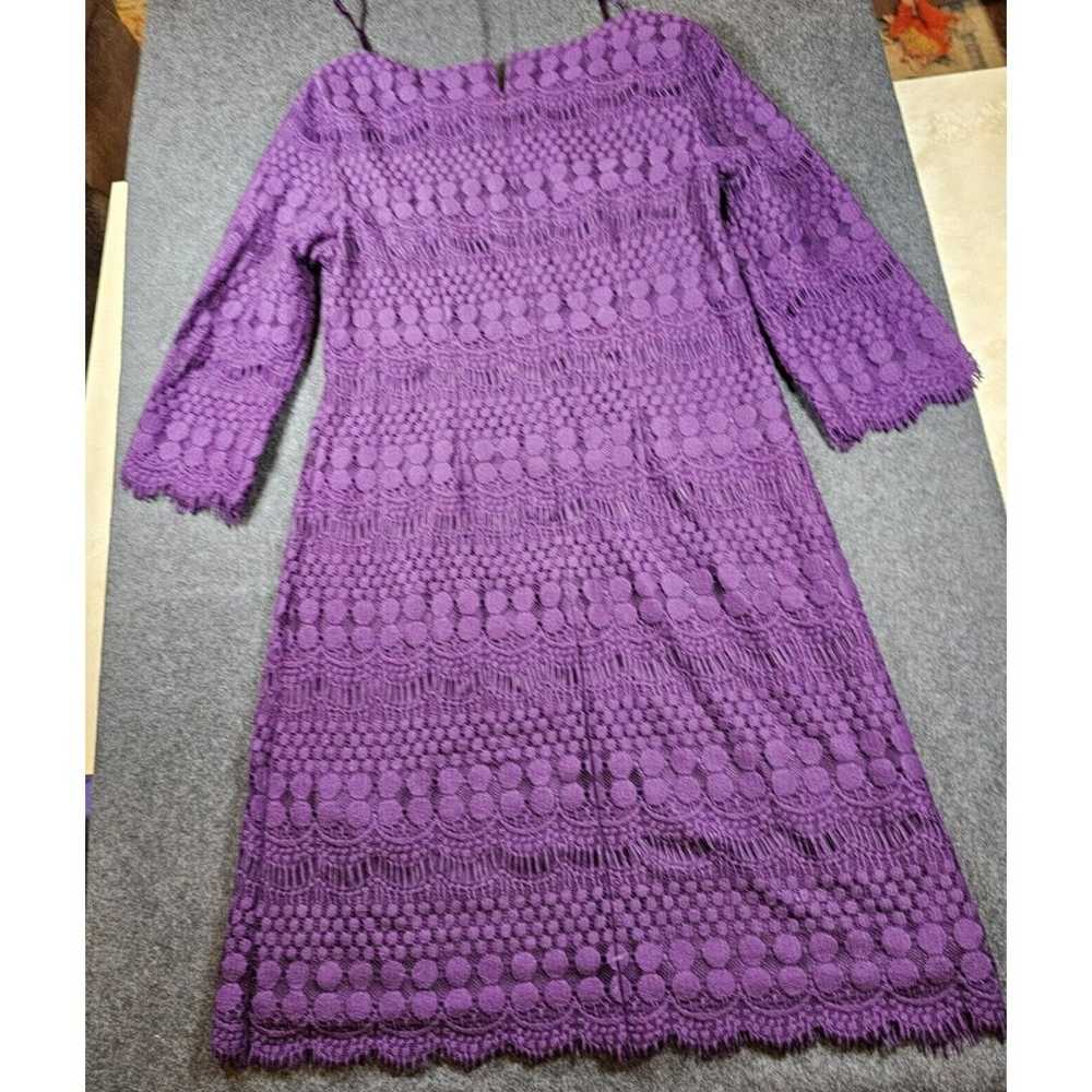 Eliza J Dress Womens Size 6 Purple Lace Work Wedd… - image 9