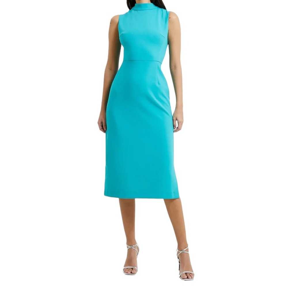 French Connection dress Echo mock neck midi sheat… - image 6