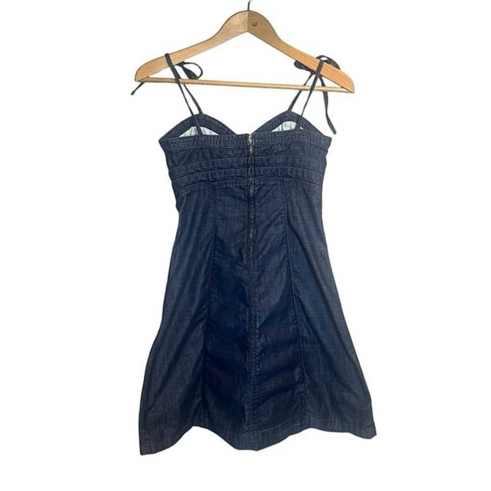 Guess Vintage 100% Cotton Denim Corset Mini Dress… - image 3