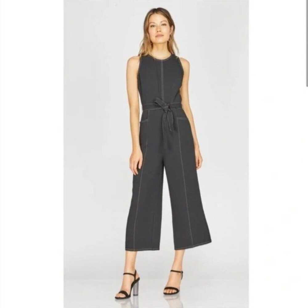 Greylin Anthropologie Isa Black Jumpsuit Romper C… - image 2