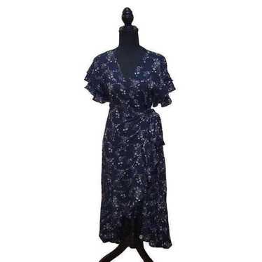 Max Studio Floral Maxi Wrap Dress