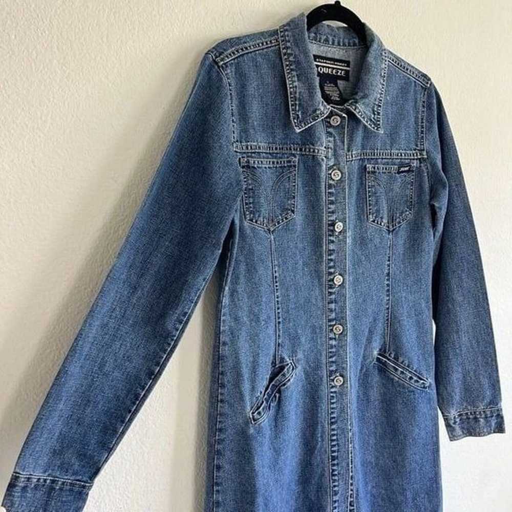 Stephen Hardy Squeeze Vintage 90s Denim Blue Butt… - image 10