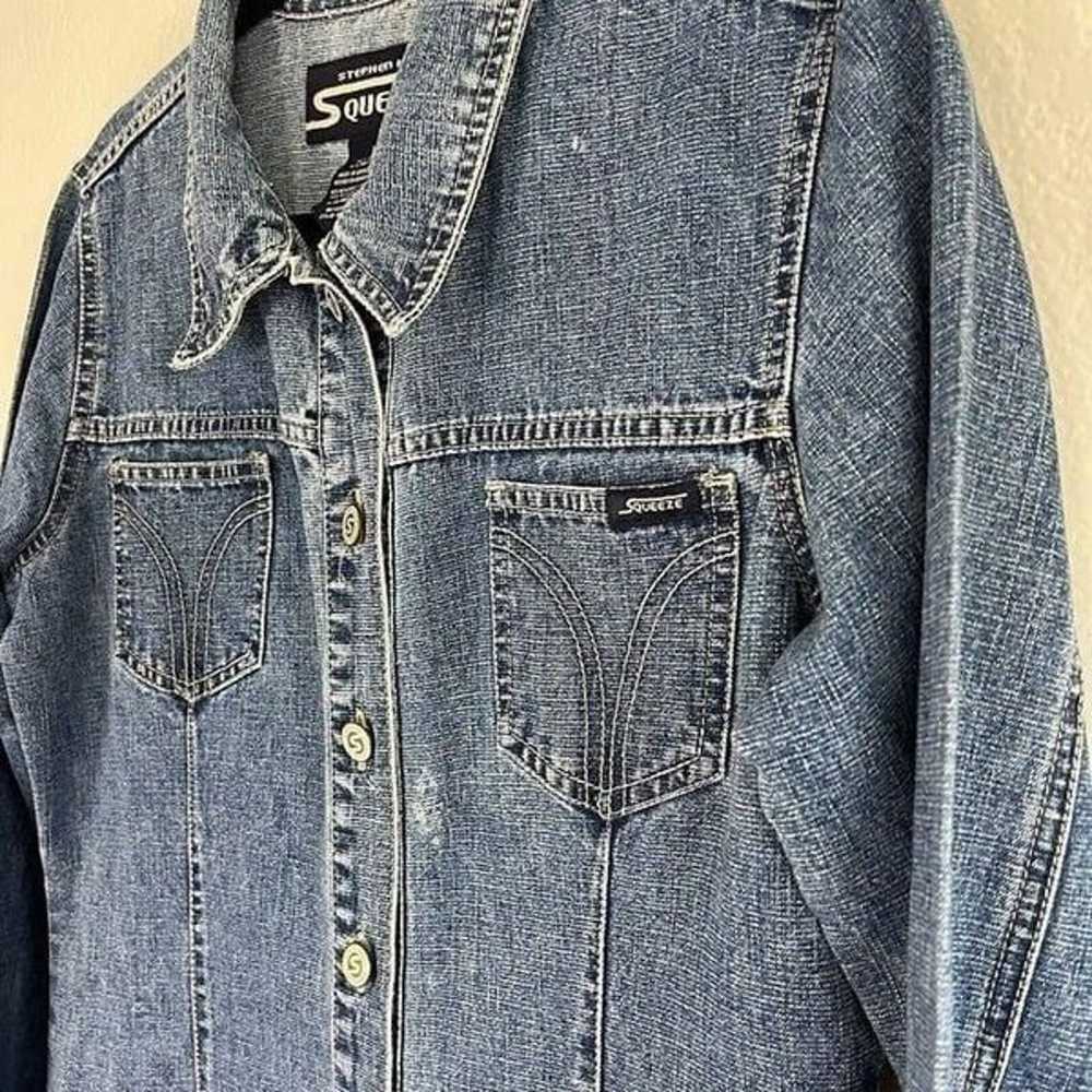 Stephen Hardy Squeeze Vintage 90s Denim Blue Butt… - image 11