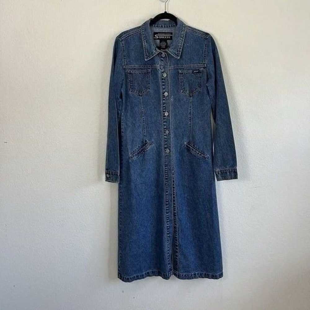 Stephen Hardy Squeeze Vintage 90s Denim Blue Butt… - image 1