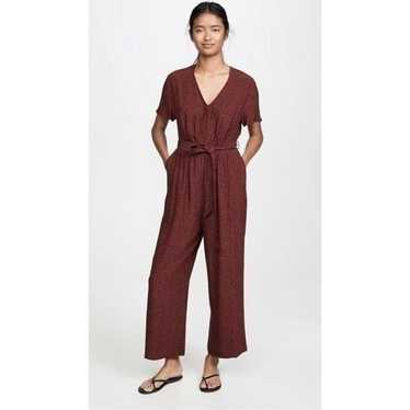 Rails Jet Jumpsuit in Rust Spotted Size L