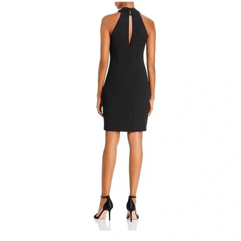 NWT Black Eliza J Criss Cross Halter Cocktail Dre… - image 2