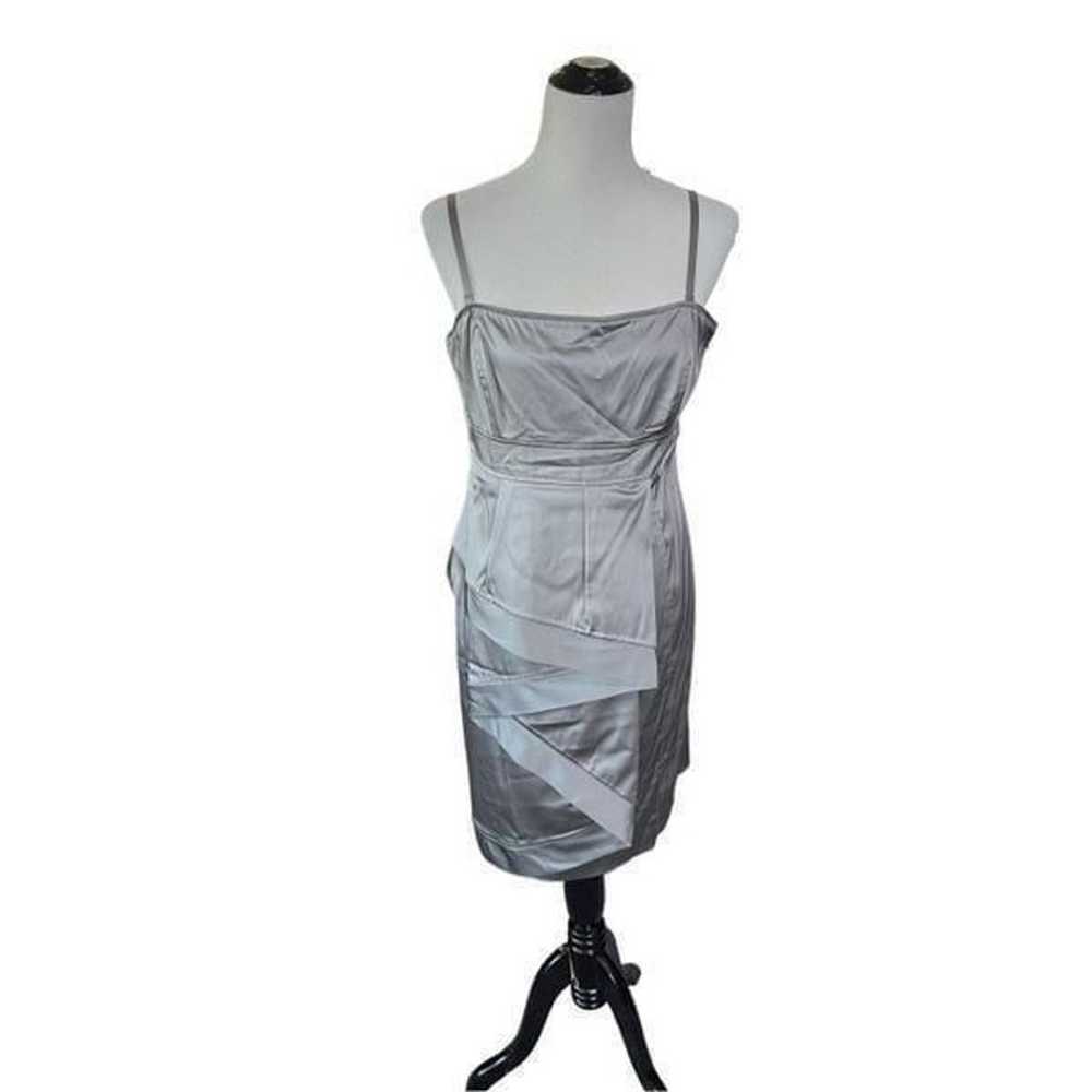 Ted Baker London Mini Sheath Dress Cocktail Silve… - image 1