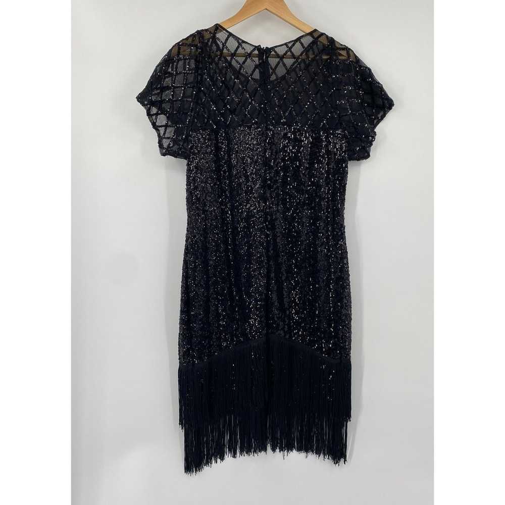 Unique Vintage Del Mar Flapper Mini Dress Sequin … - image 5