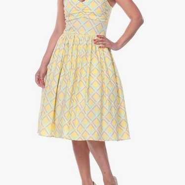 Bettie Page Deena Dress in Sunshine Plaid - image 1