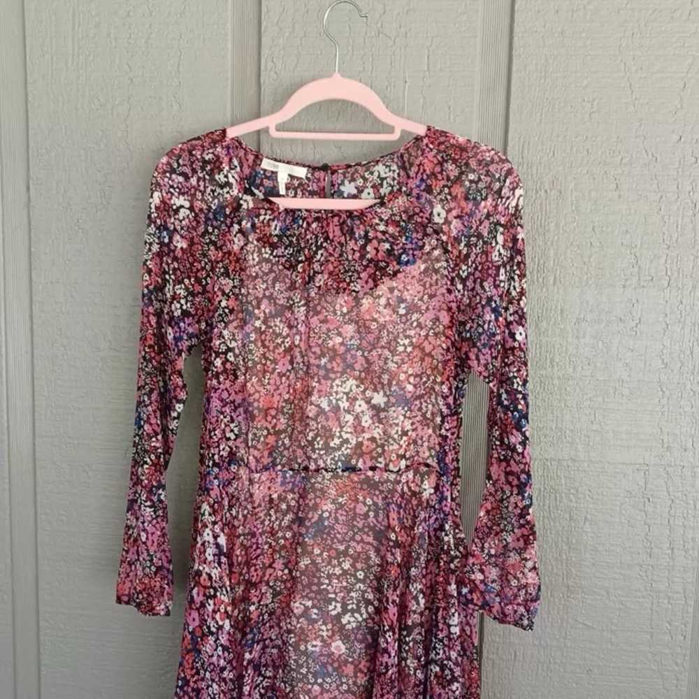 Maje Relana Silk Floral Print Mini Dress Size 38 … - image 2