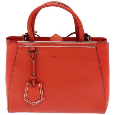 Fendi 2Jours Orange Leather Handbag (Pre-Owned)