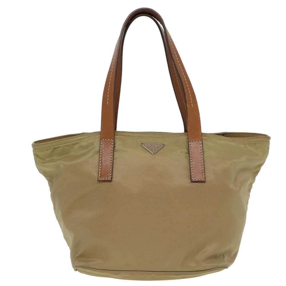 Prada Tessuto Beige Synthetic Handbag (Pre-Owned) - image 1