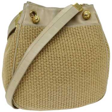 Bottega Veneta Beige Synthetic Shoulder Bag (Pre-… - image 1