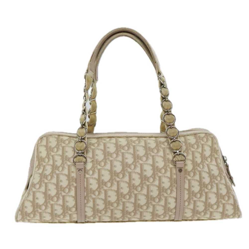 Dior Romantique Beige Canvas Handbag (Pre-Owned) - image 2