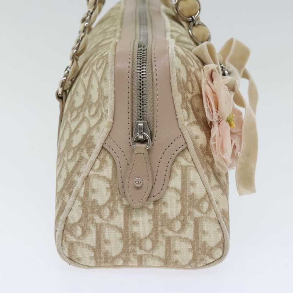 Dior Romantique Beige Canvas Handbag (Pre-Owned) - image 4