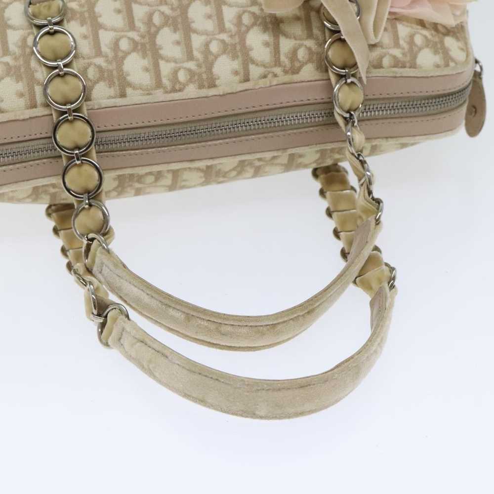 Dior Romantique Beige Canvas Handbag (Pre-Owned) - image 5