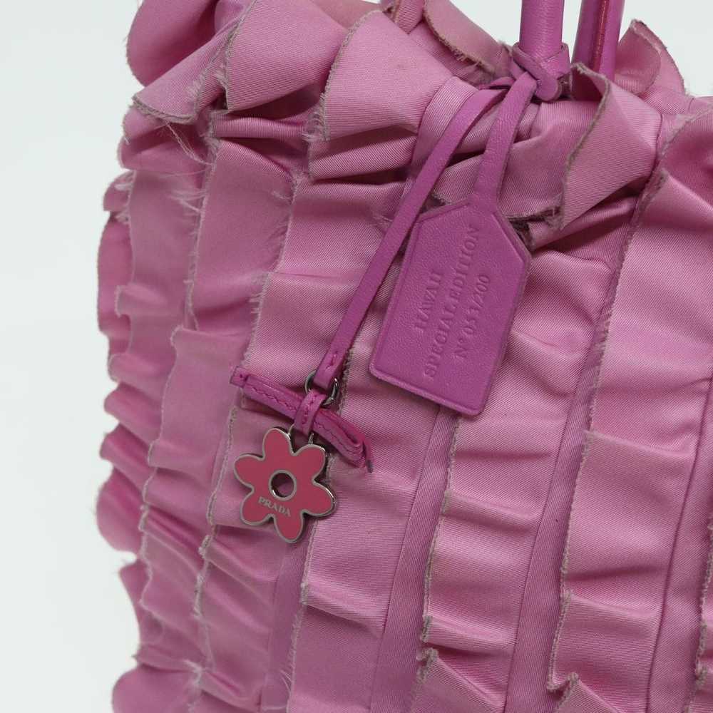 Prada Tessuto Pink Synthetic Handbag (Pre-Owned) - image 10