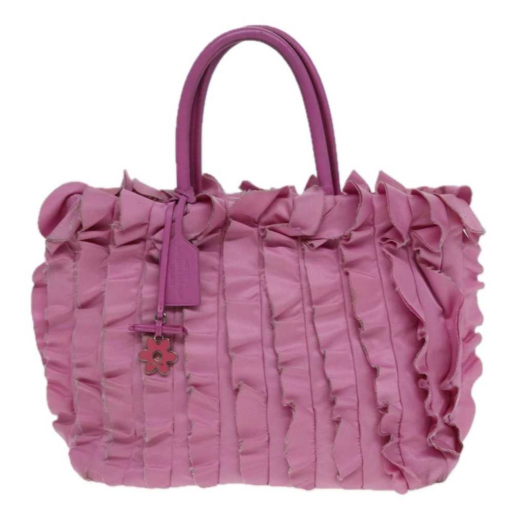 Prada Tessuto Pink Synthetic Handbag (Pre-Owned) - image 1