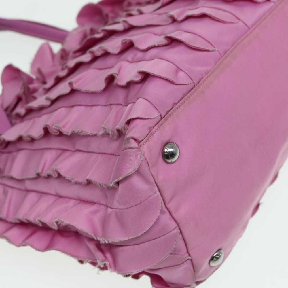 Prada Tessuto Pink Synthetic Handbag (Pre-Owned) - image 5