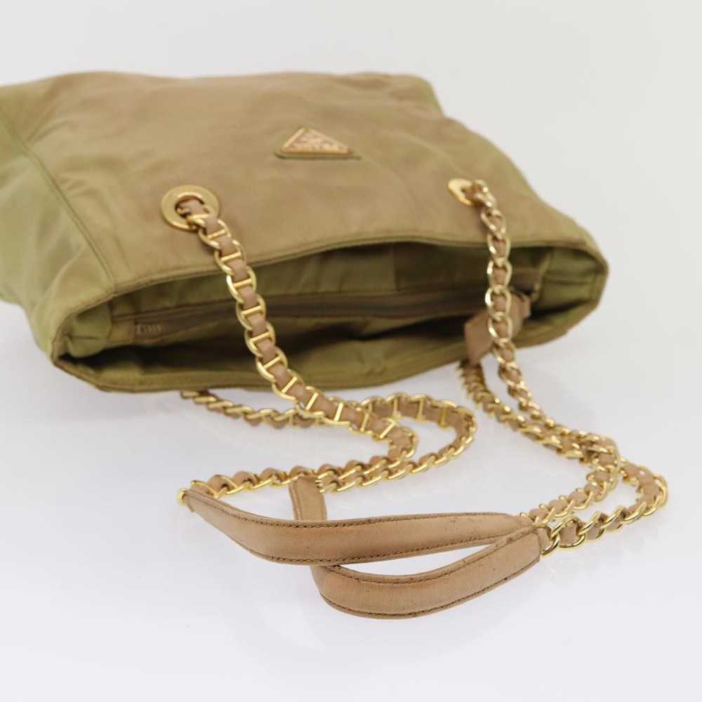 Prada Tessuto Khaki Synthetic Shoulder Bag (Pre-O… - image 11