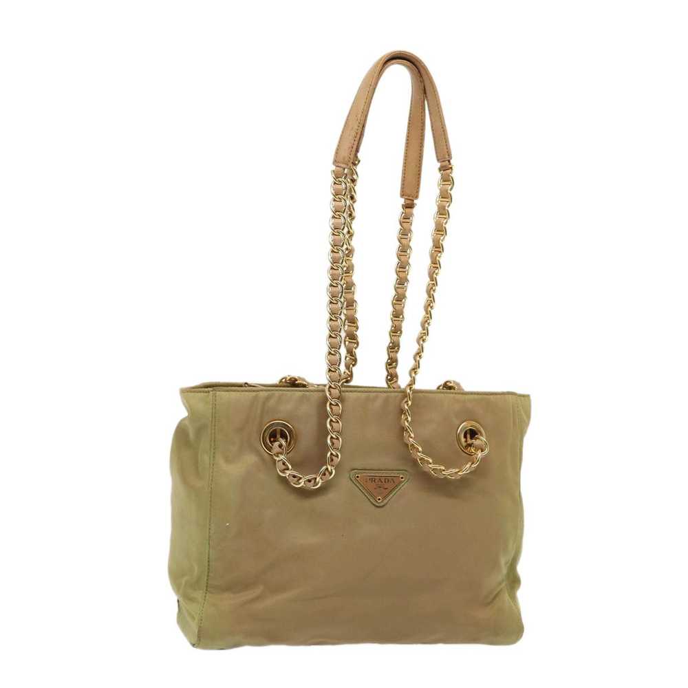 Prada Tessuto Khaki Synthetic Shoulder Bag (Pre-O… - image 12