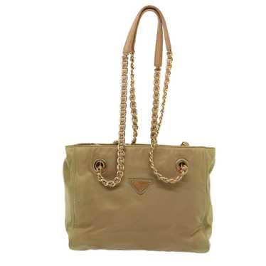 Prada Tessuto Khaki Synthetic Shoulder Bag (Pre-O… - image 1