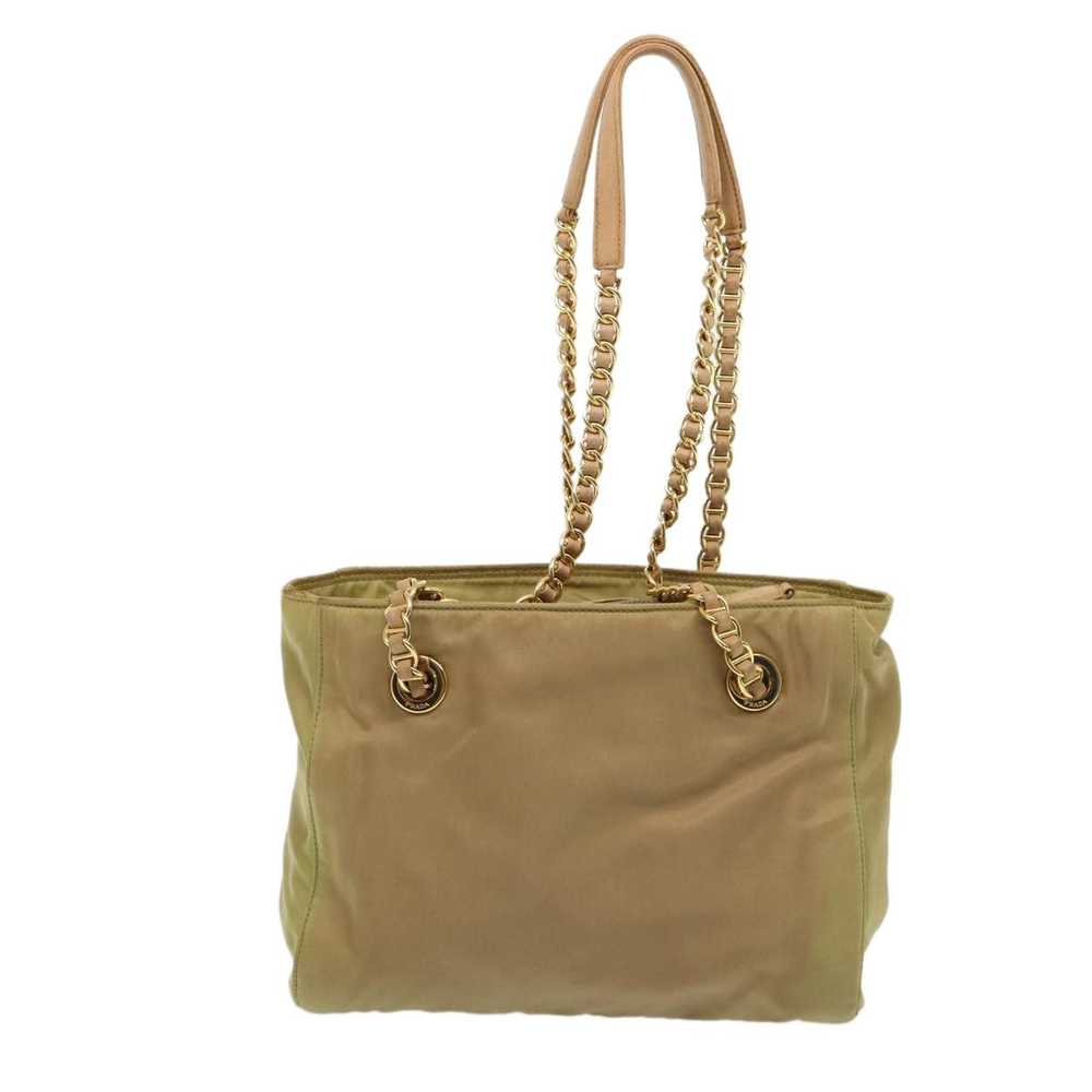 Prada Tessuto Khaki Synthetic Shoulder Bag (Pre-O… - image 2