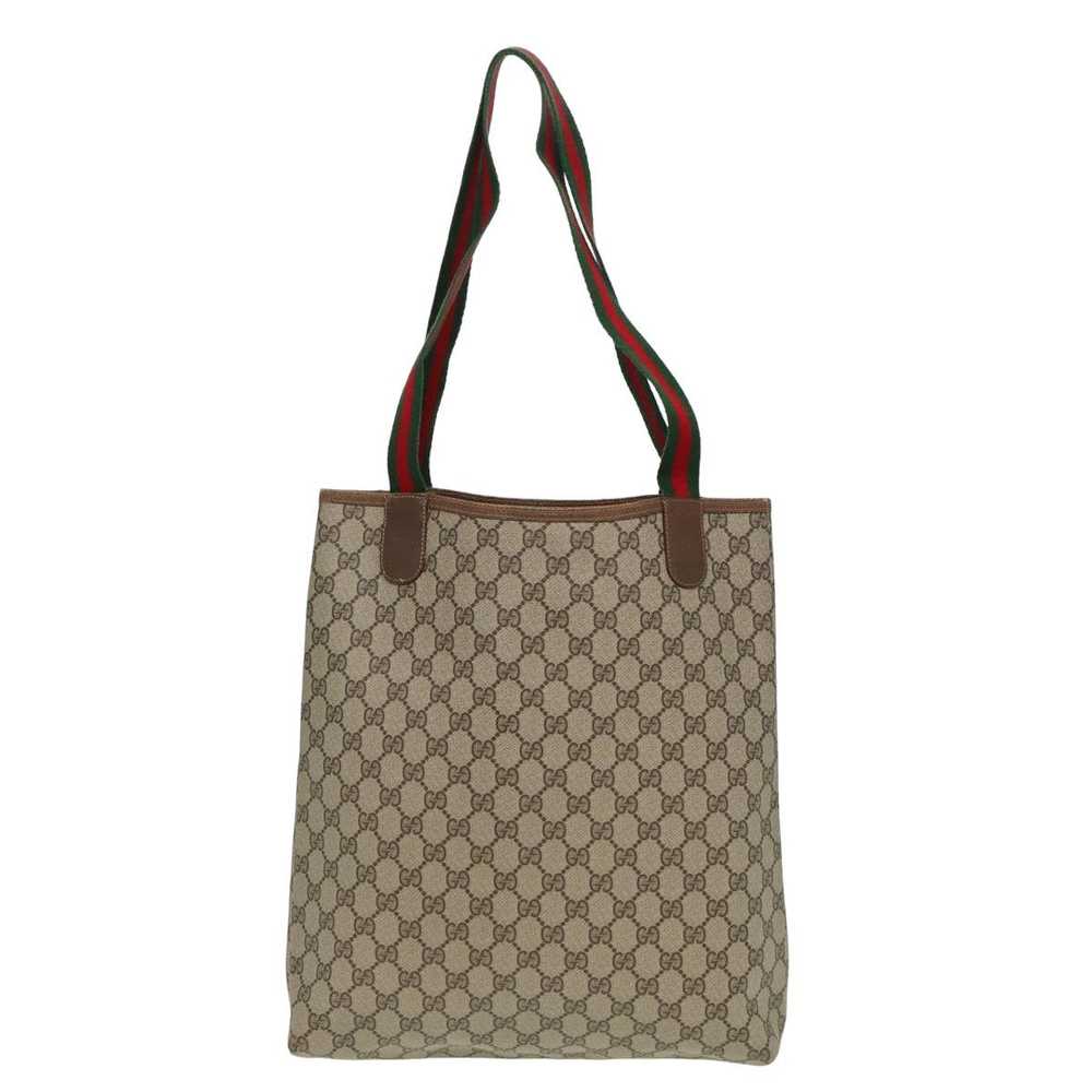 Gucci Gg Canvas Beige Canvas Tote Bag (Pre-Owned) - image 2