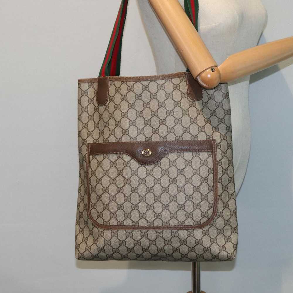 Gucci Gg Canvas Beige Canvas Tote Bag (Pre-Owned) - image 7