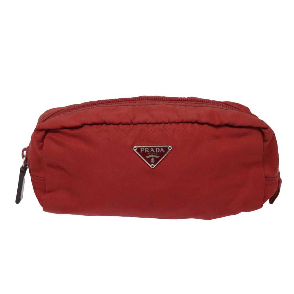 Prada Tessuto Red Synthetic Clutch Bag (Pre-Owned) - image 1