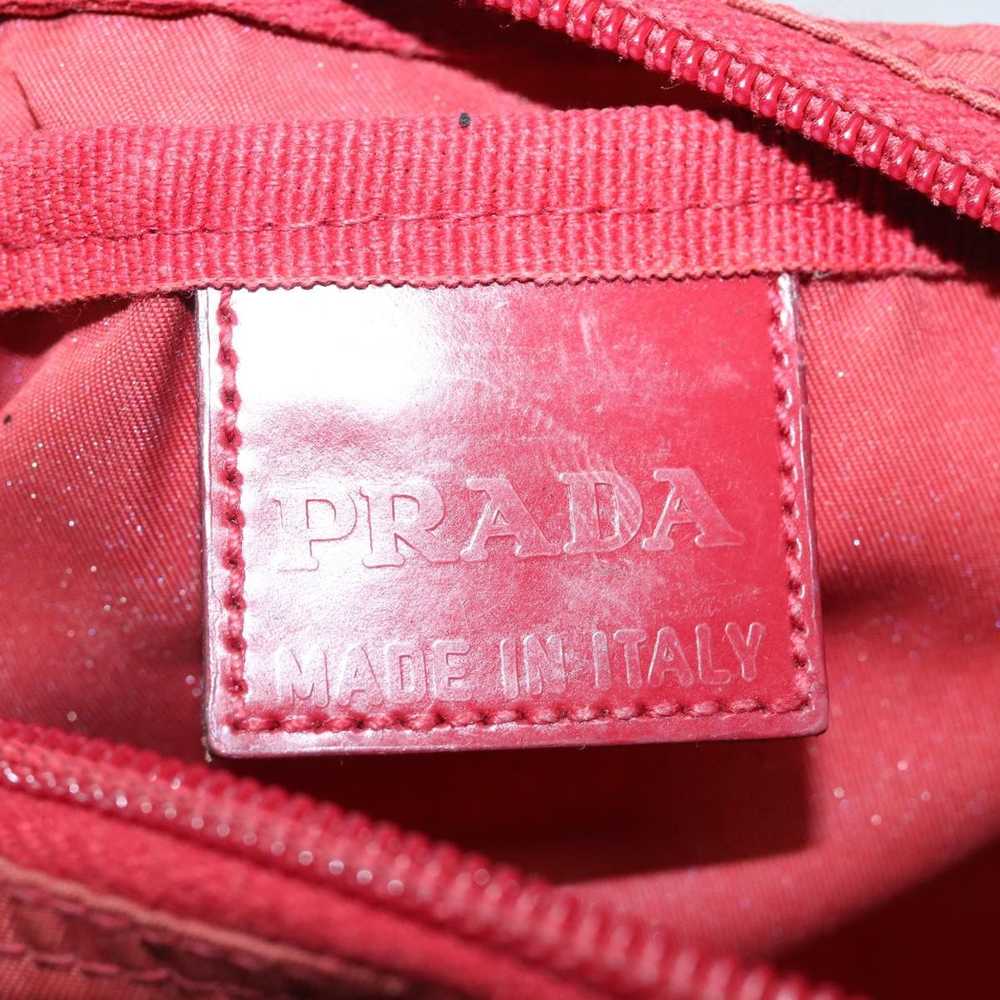 Prada Tessuto Red Synthetic Clutch Bag (Pre-Owned) - image 7