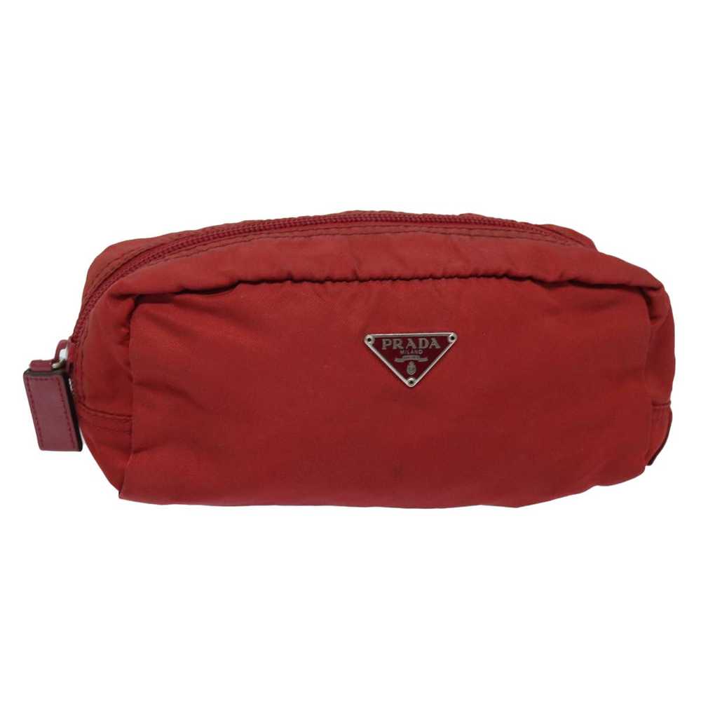 Prada Tessuto Red Synthetic Clutch Bag (Pre-Owned) - image 9