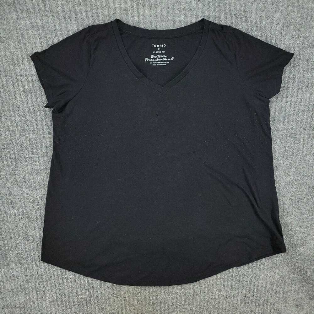 Torrid Torrid Shirt Women's Plus Size 2 Black Cla… - image 1